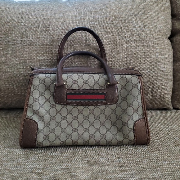 Vintage Gucci Boston Handbag Purse Authentic - Picture 2 of 8
